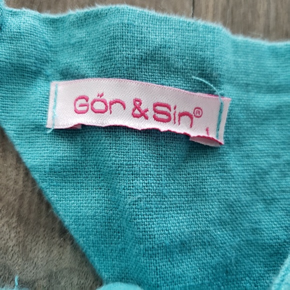 Gor & Sin Linen Apron Style Dress - Picture 2 of 7